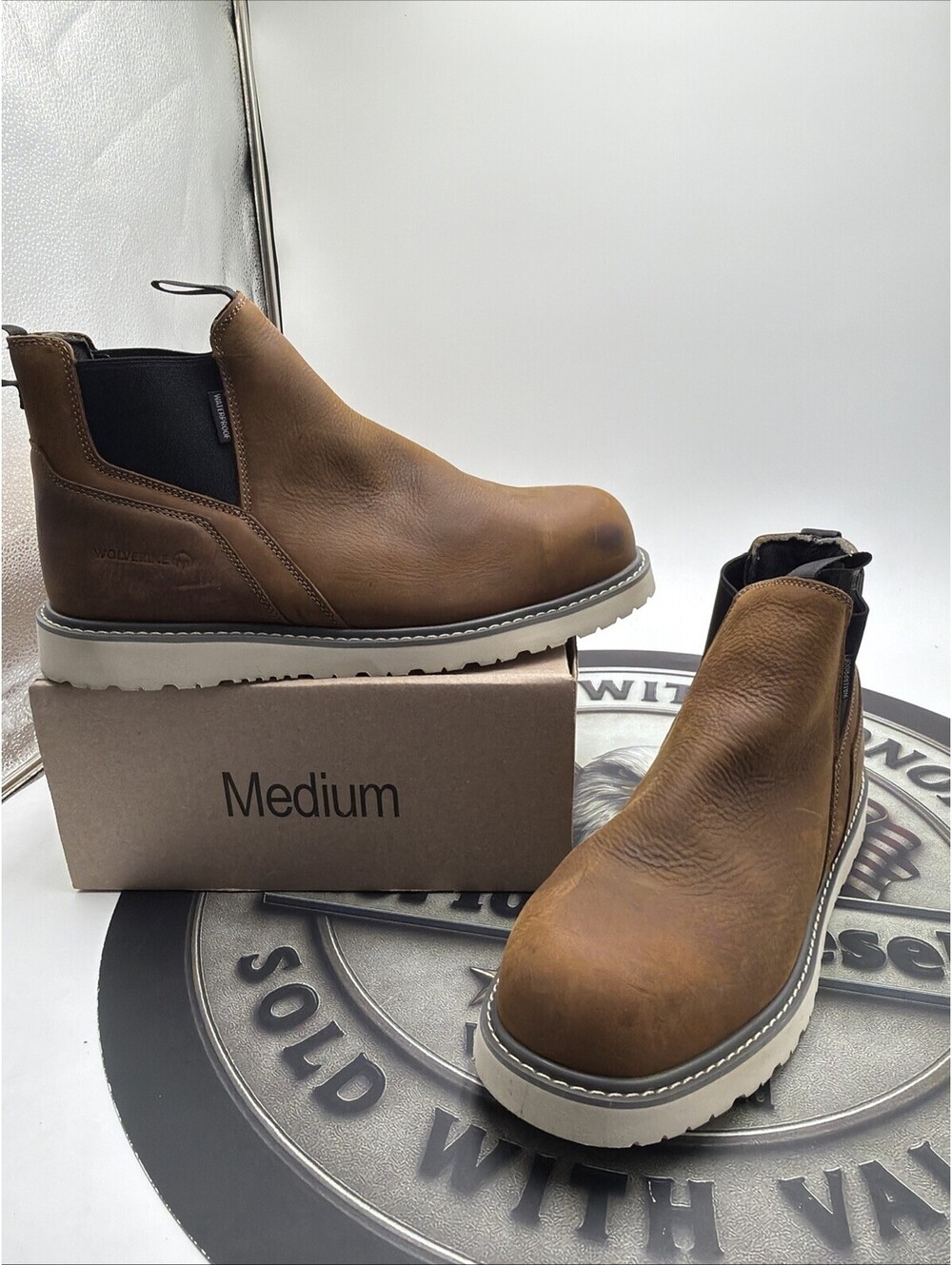 Wolverine Men's Trade Wedge Romeo Construction Boot, Sudan Brown Sz 13 EW No Box